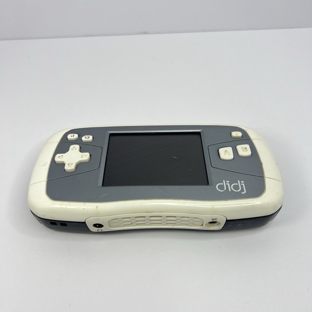 Leapfrog Didj White Handheld Custom Learning Gaming System UNTESTED For Parts